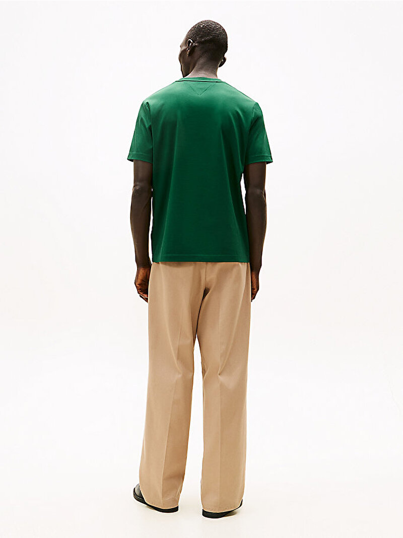 Erkek Crest Gifting Interlock T-shirt Yeşil MW0MW42854L6K