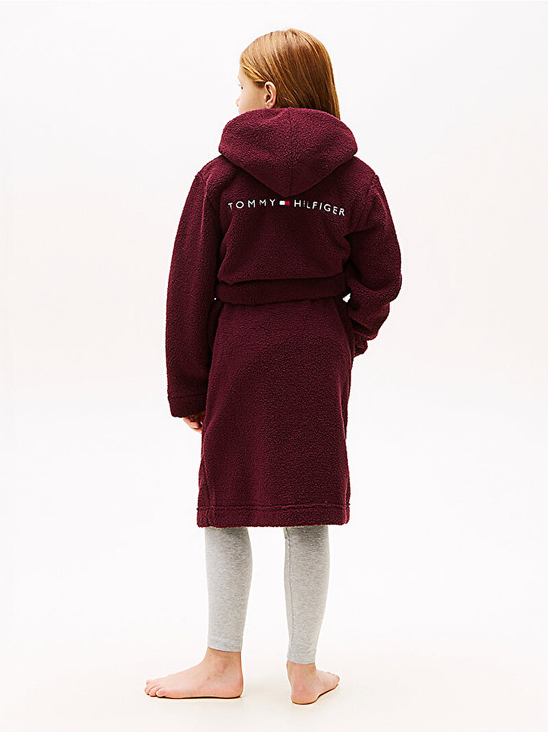 Çocuk Unisex Sherpa Bornoz Kırmızı UK0UK00090XIH