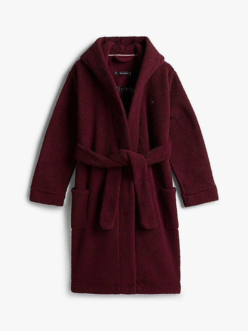 Çocuk Unisex Sherpa Bornoz Kırmızı UK0UK00090XIH