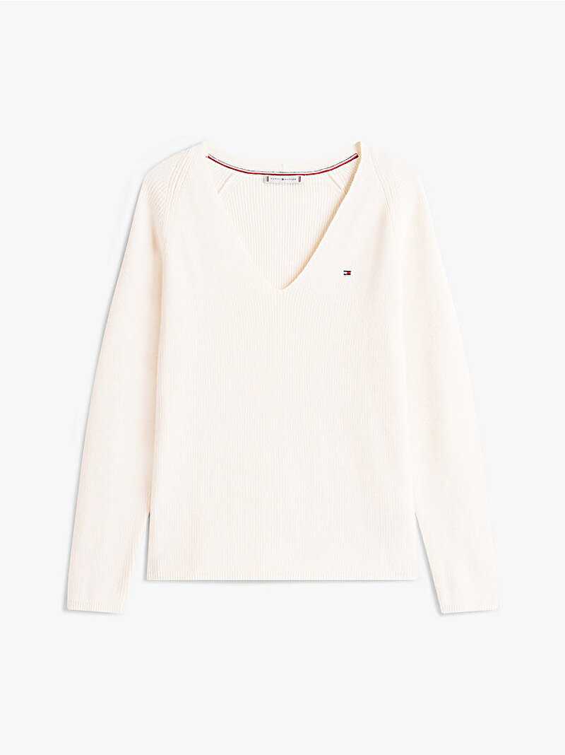 Kadın Co Cardi Fine Kazak Beyaz WW0WW44452Z00