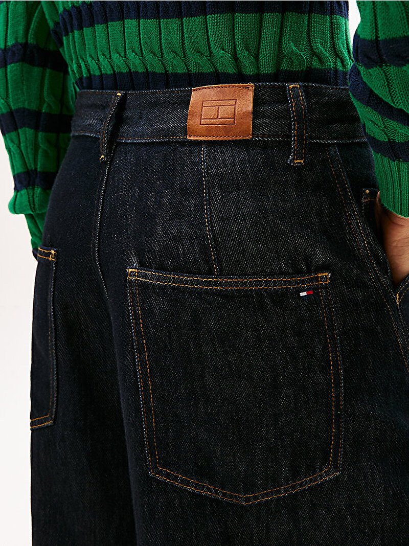 Kadın Dnm Pure Loose Ballo Jean Pantolon Siyah WW0WW476831AP