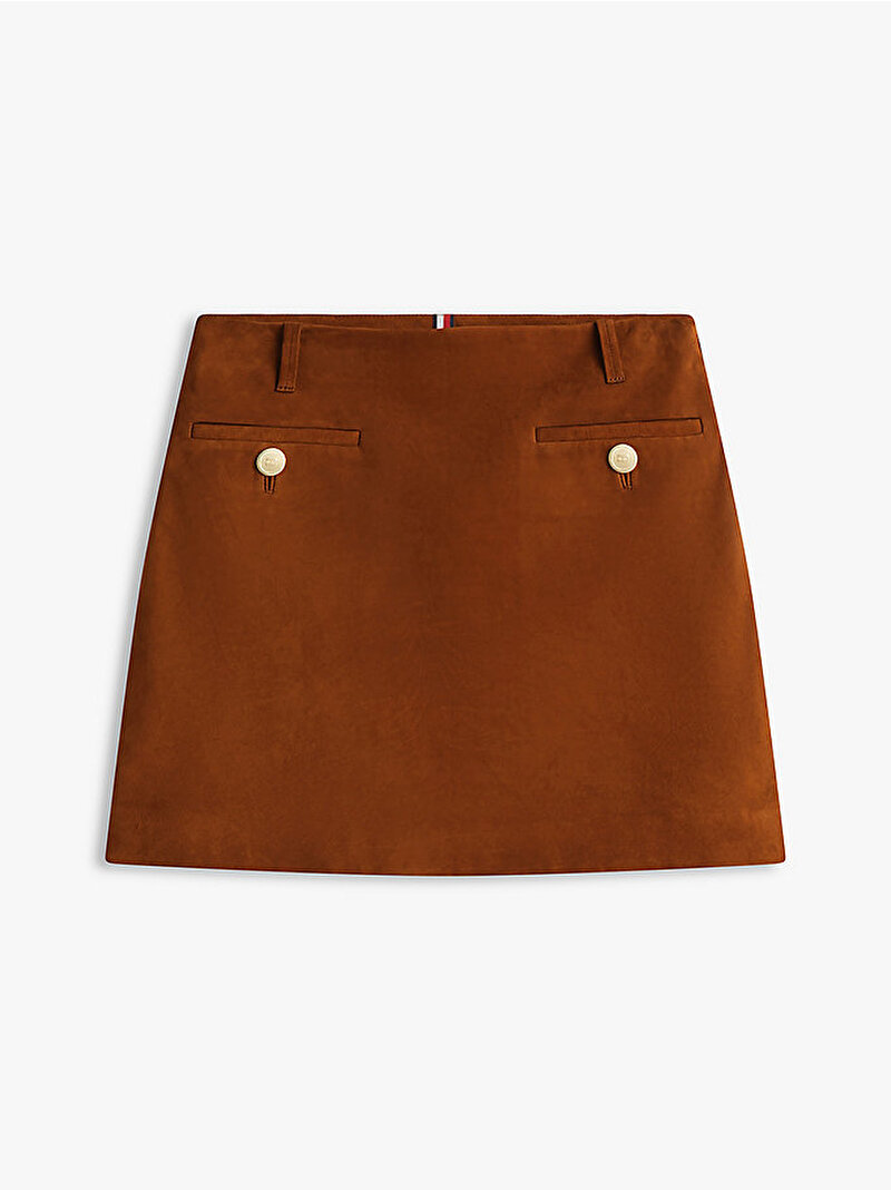 Kadın Suede Etek Kahverengi WW0WW47773GP1