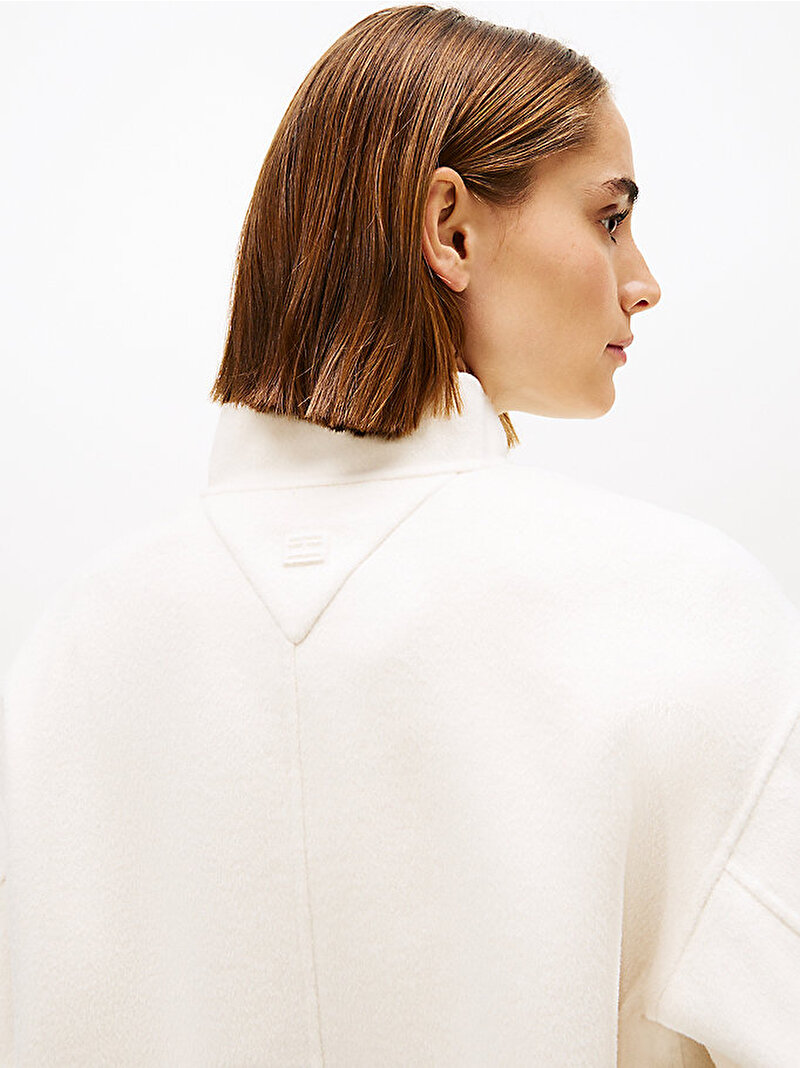 Kadın Df Wool Short Bomber Ceket Beyaz WW0WW48773AEF