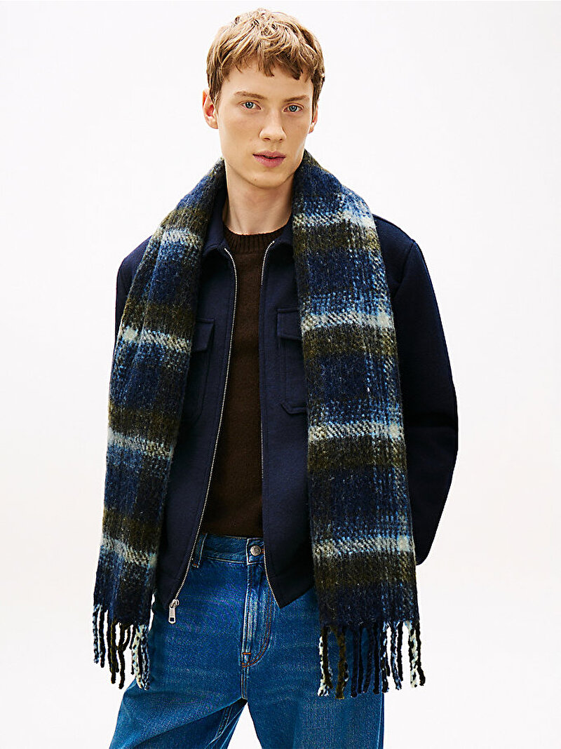 Erkek TH Flag Wool Atkı Lacivert AM0AM14284CUN