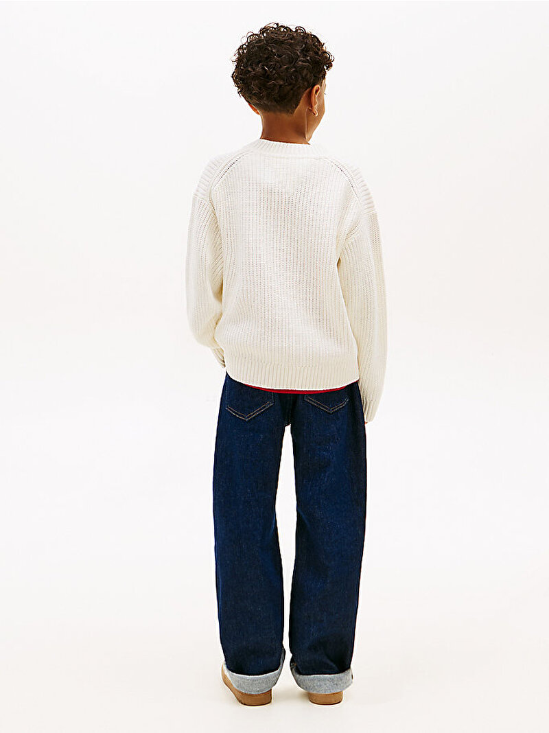 Erkek Çocuk Heritage Flag Kazak Beyaz KB0KB10071YA8