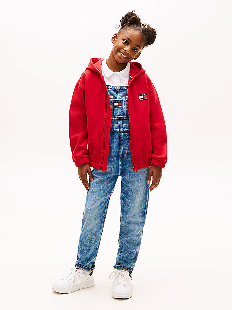 Çocuk Unisex Heritage Flag Terry Sweatshirt Kırmızı KS0KS00706XLG