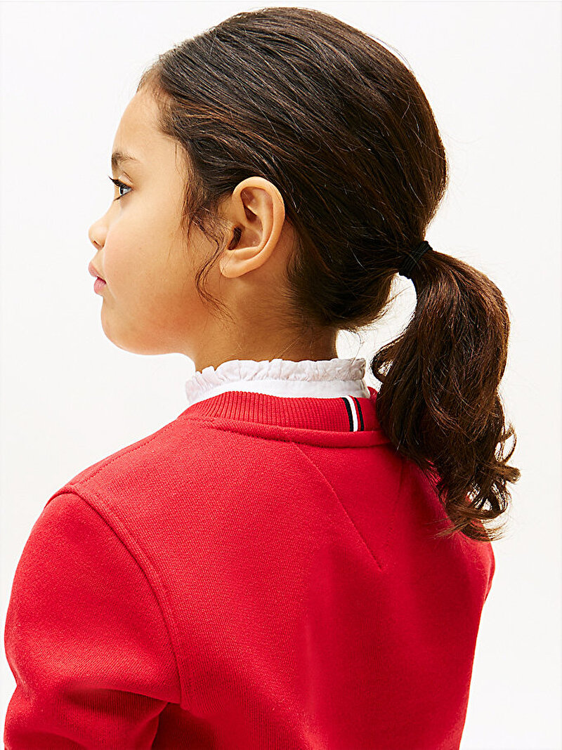 Çocuk Unisex Heritage Flag Sweatshirt Kırmızı KS0KS00709XLG