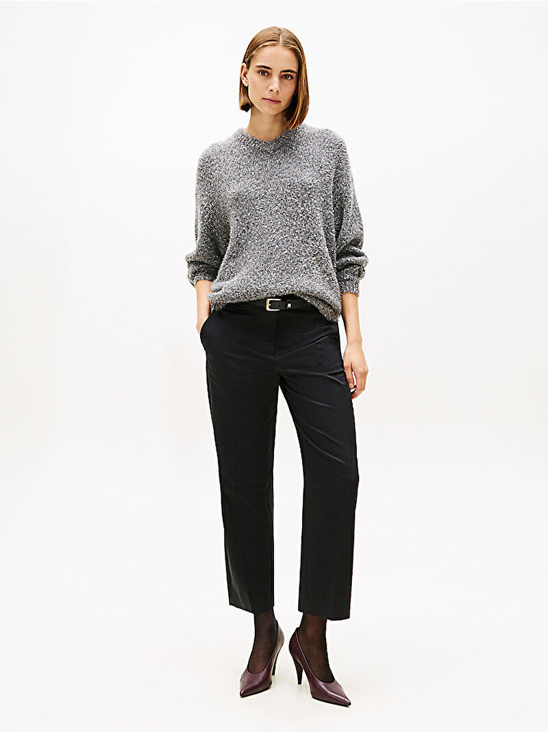 Kadın Fluffy Relax Kazak Gri WW0WW47649PKH