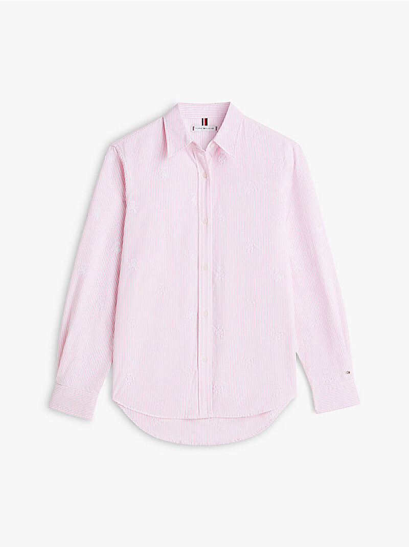 Kadın Oxford Relaxed Gömlek Pembe WW0WW4938604J