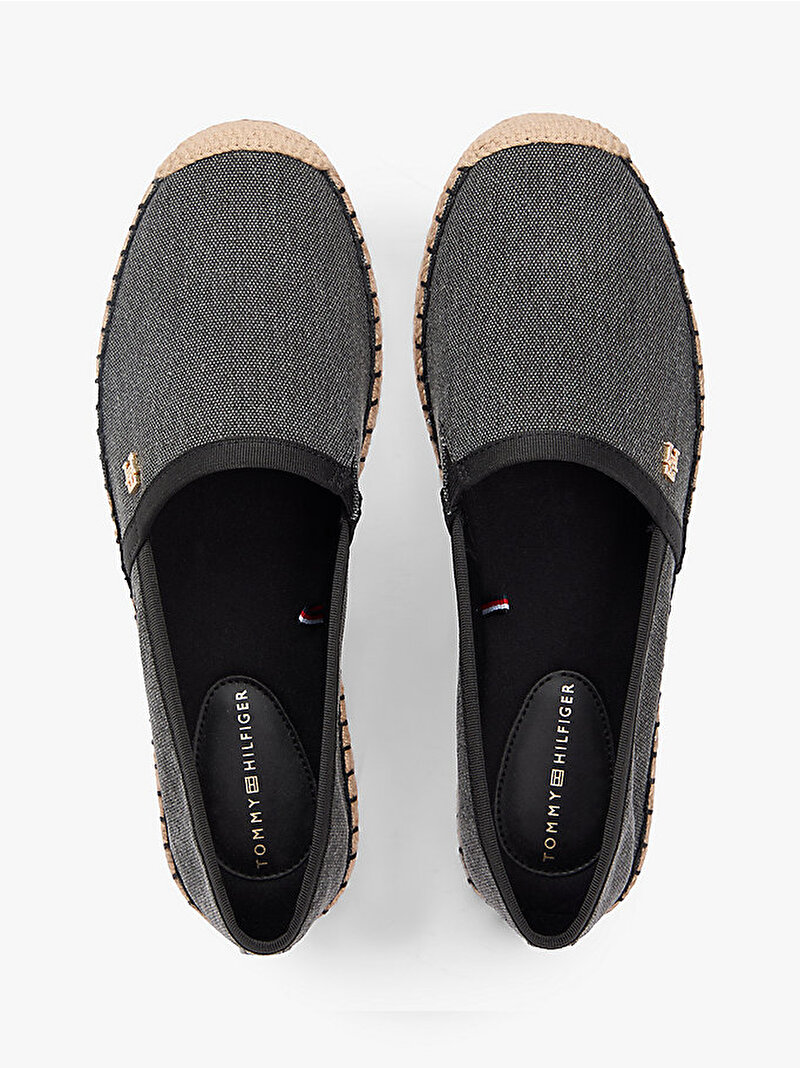 Kadın Hilfiger Slip On Espadril Siyah FW0FW09007BDS