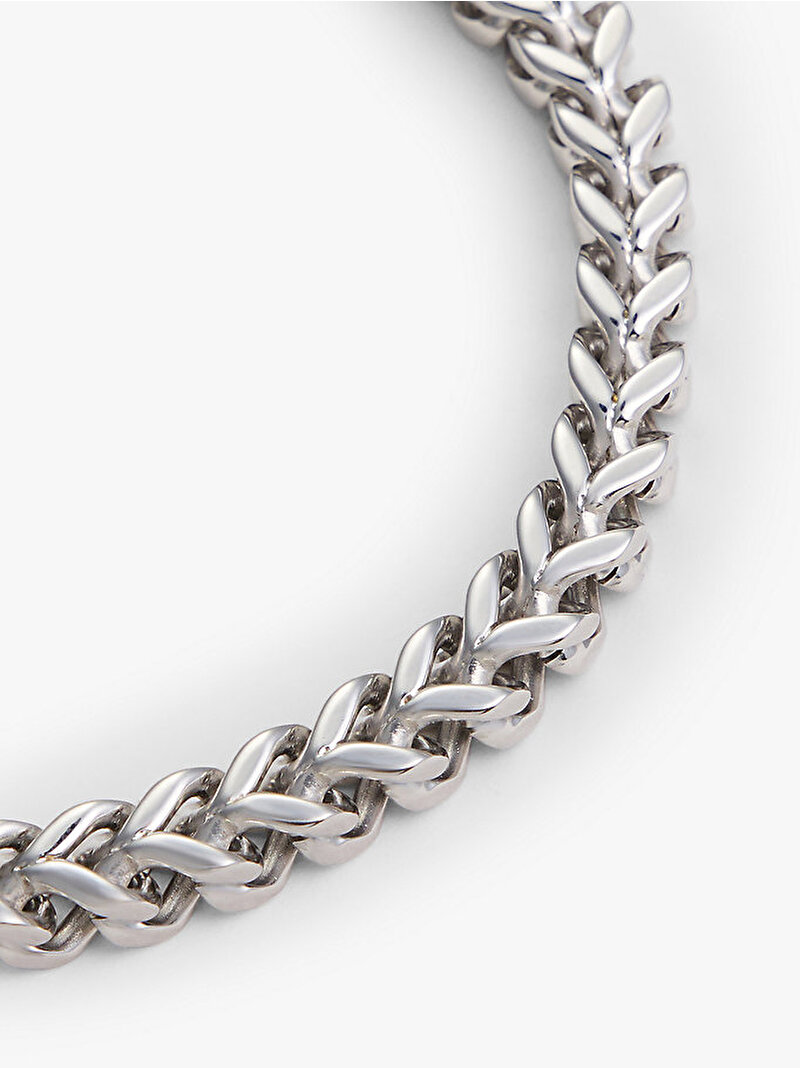 Erkek Örgü Metal Bileklik Gümüş MJM2790647000