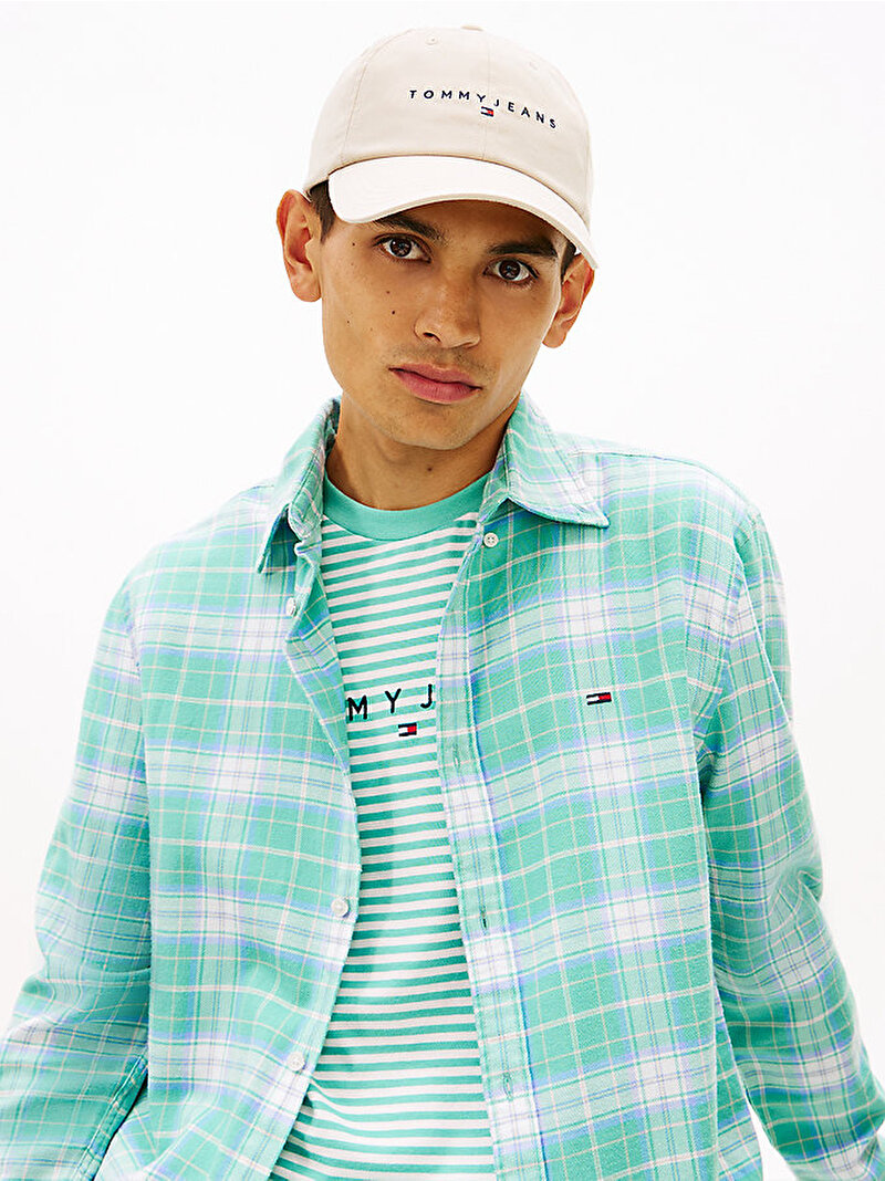 Erkek TJM Linear Logo Şapka Bej AM0AM12958ABY