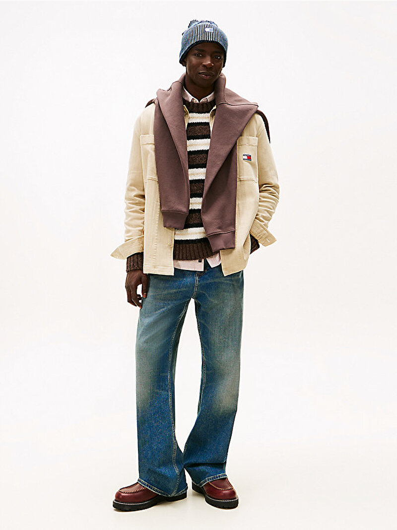 Erkek TJM Essential Herring Gömlek Bej DM0DM22407ABY