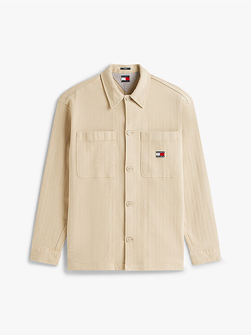 Erkek TJM Essential Herring Gömlek Bej DM0DM22407ABY