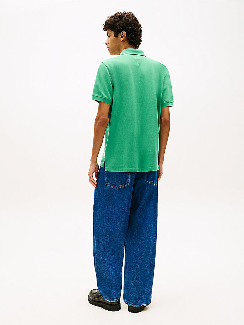 Erkek TJM Regular Essential Polo T-shirt Yeşil DM0DM22711L5Y