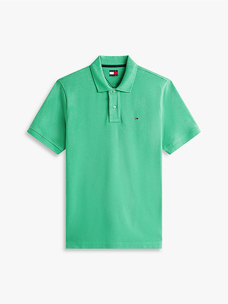 Erkek TJM Regular Essential Polo T-shirt Yeşil DM0DM22711L5Y