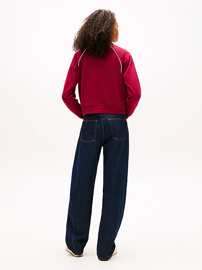 Kadın TJW Badge Track Sweatshirt Kırmızı DW0DW21930VLC