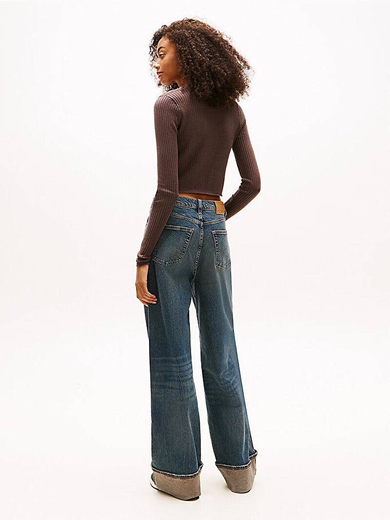 Kadın TJW Cropped Rib Hırka Kahverengi DW0DW22023GW1