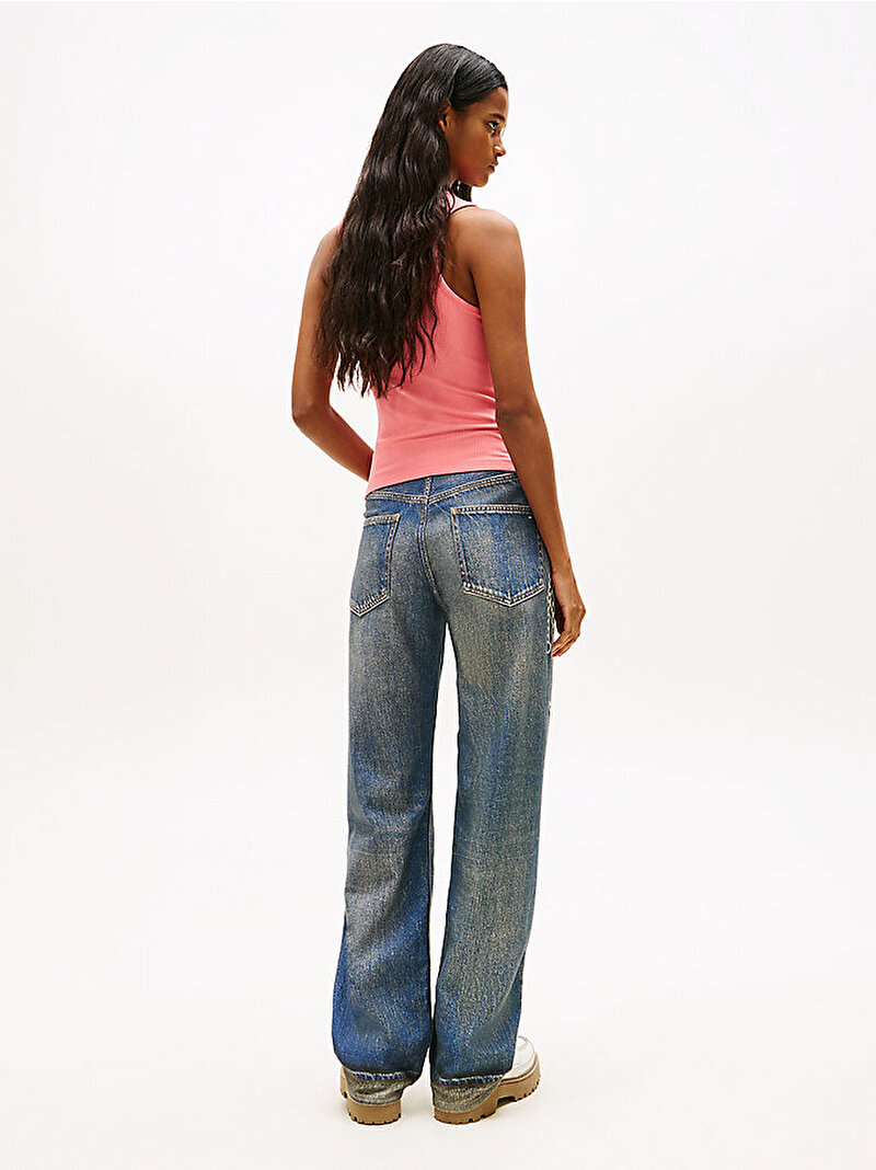 Kadın TJW Slim T-shirt Pembe DW0DW22282TIE