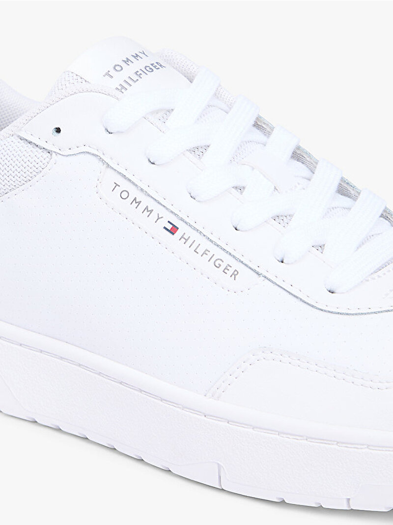Erkek TH Basket Core Lite Sneaker Beyaz FM0FM05713YBS