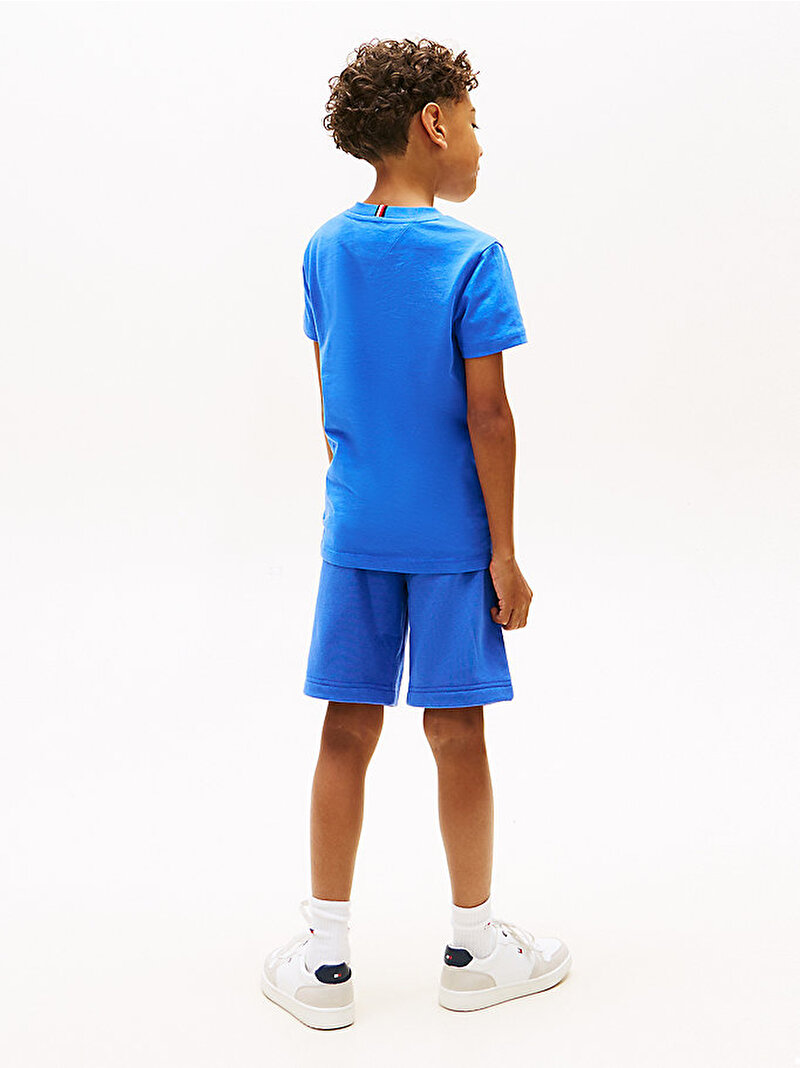 Erkek Çocuk Monogram Graphic T-shirt Mavi KB0KB10263C6H