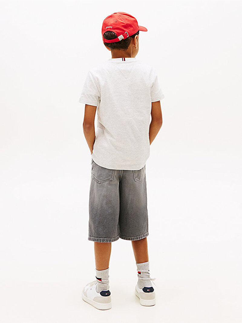 Erkek Çocuk Basketball Graphic T-shirt Gri KB0KB10277P09