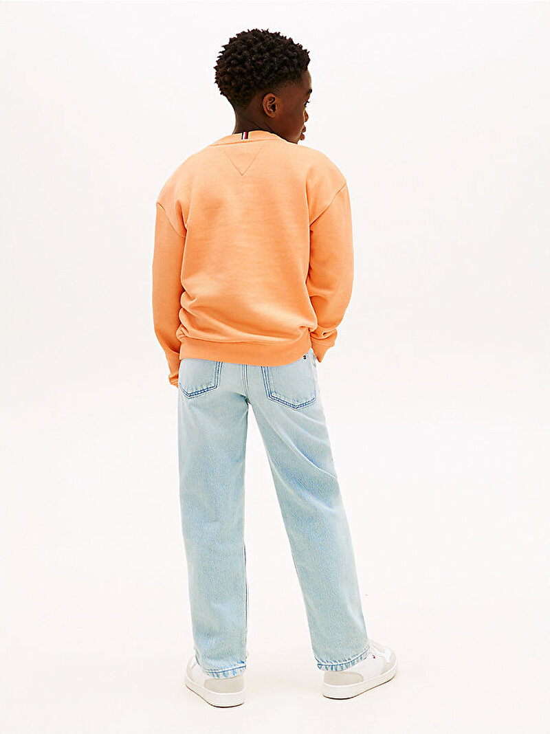 Erkek Çocuk Hilfiger Varsity Sweatshirt Turuncu KB0KB10404SEV