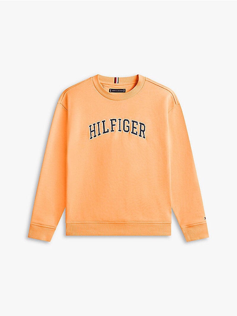 Erkek Çocuk Hilfiger Varsity Sweatshirt Turuncu KB0KB10404SEV