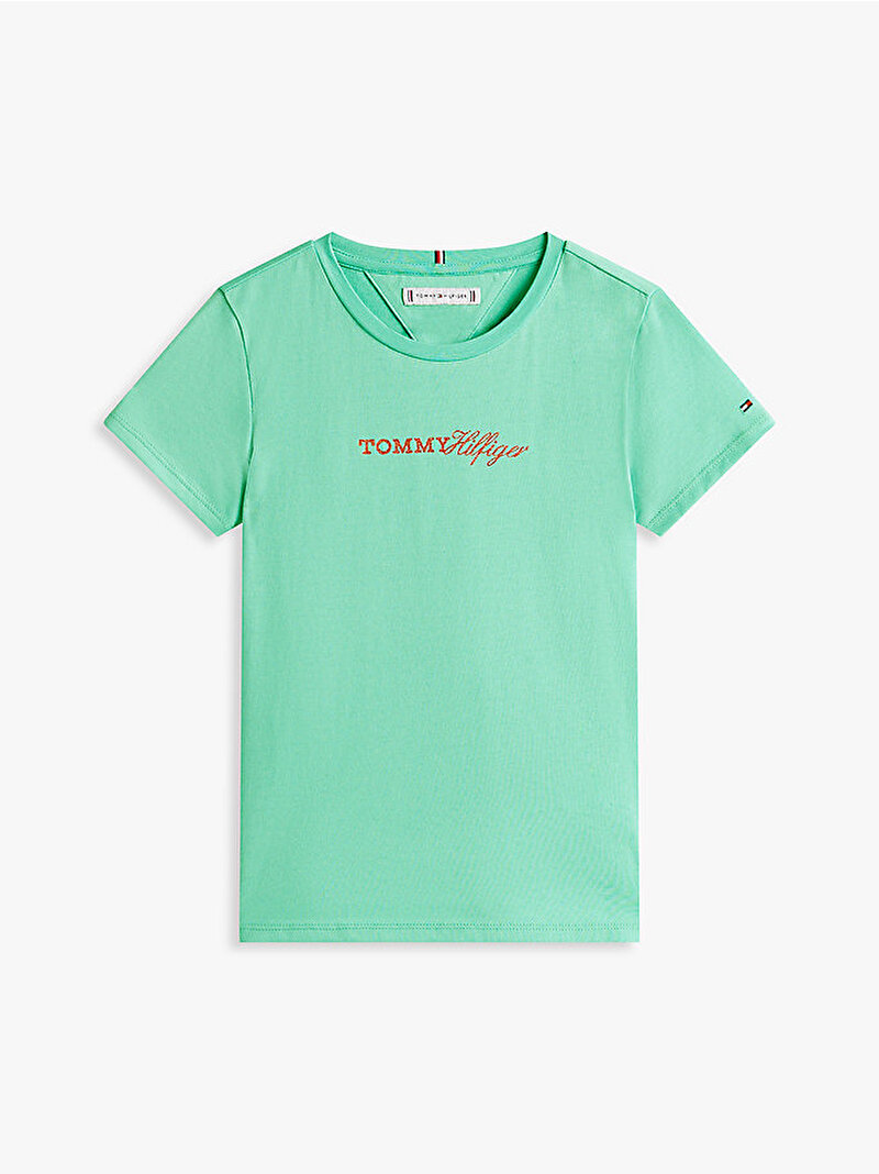 Kız Çocuk Tommy T-shirt Yeşil KG0KG09123L5C