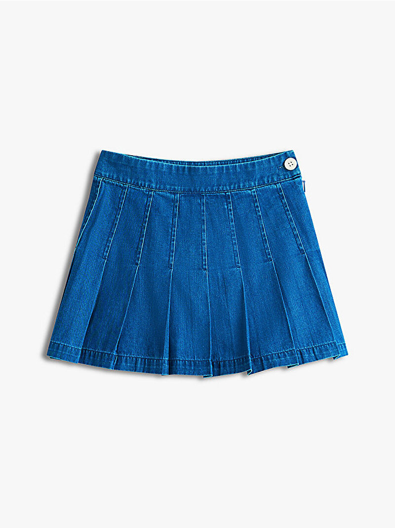 Kız Çocuk Pleated Etek Mavi KG0KG093411CD