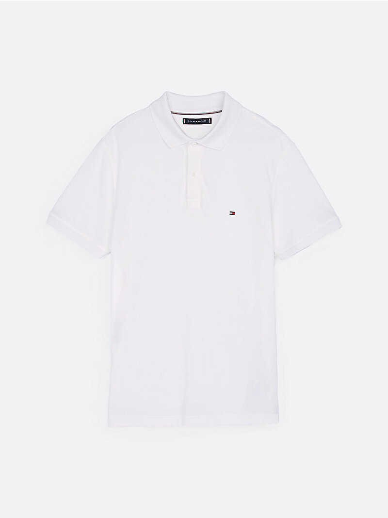 Erkek Performance Pique Polo T-shirt Beyaz MW0MW37309YBR