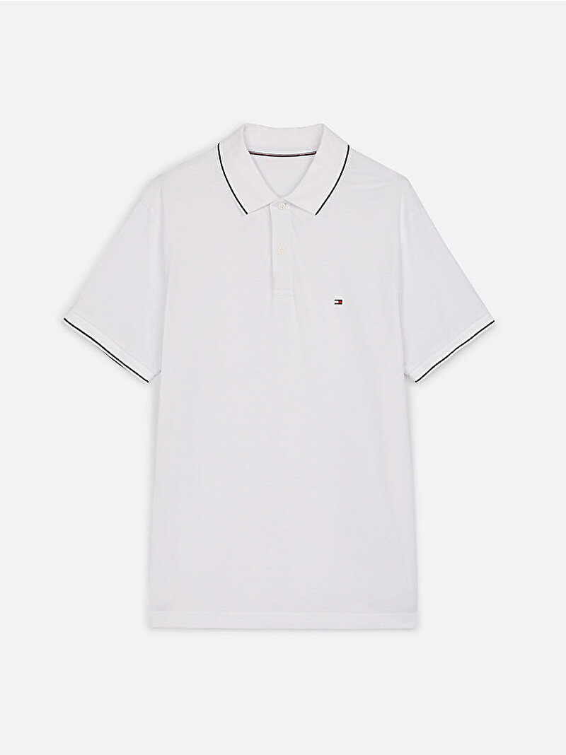 Erkek Performance Jersey Polo T-shirt Beyaz MW0MW37310YBR