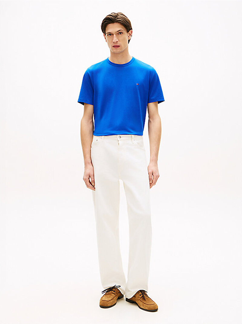 Erkek Performance T-shirt Mavi MW0MW37313C7F