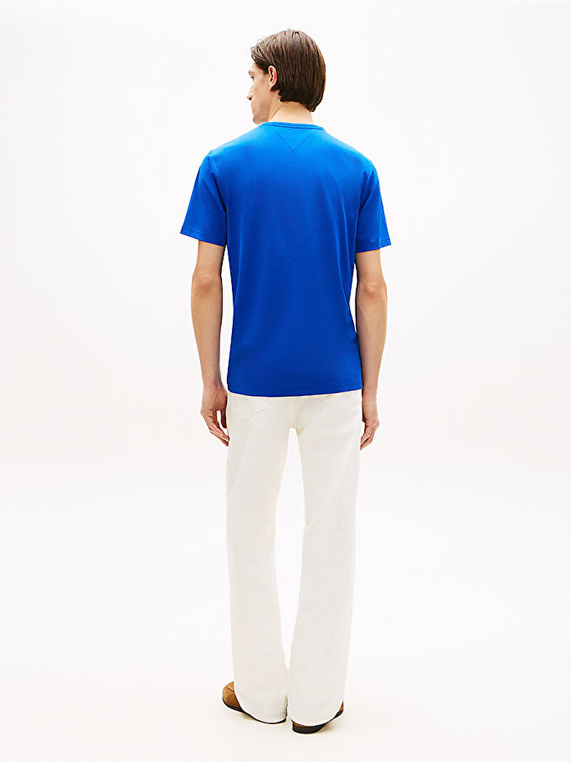 Erkek Performance T-shirt Mavi MW0MW37313C7F