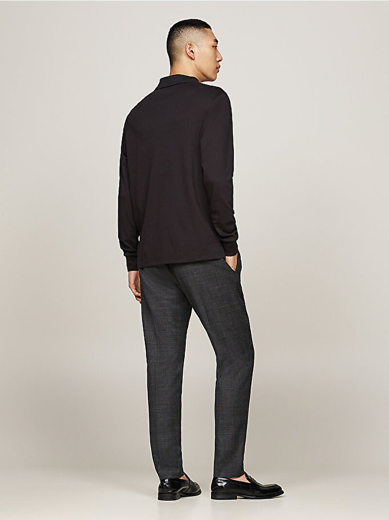 Erkek Liquid Cotton Polo T-shirt Siyah MW0MW37317BDS