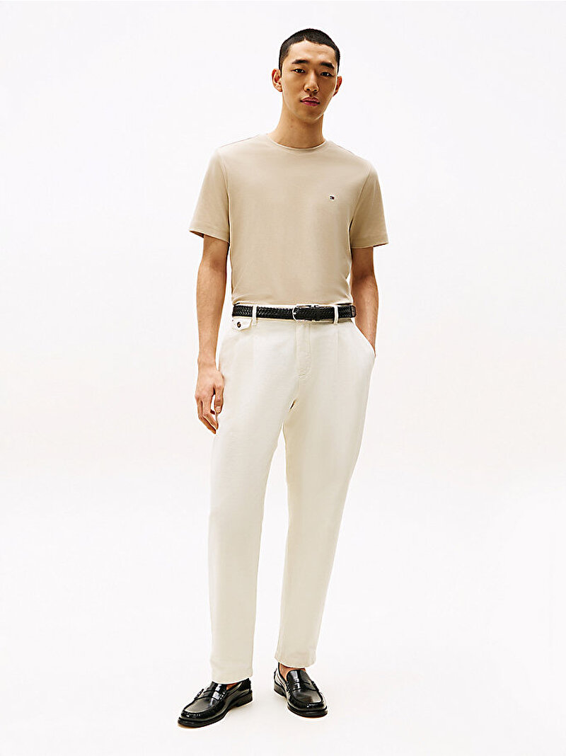 Erkek Light Interlock T-shirt Bej MW0MW37508RBT