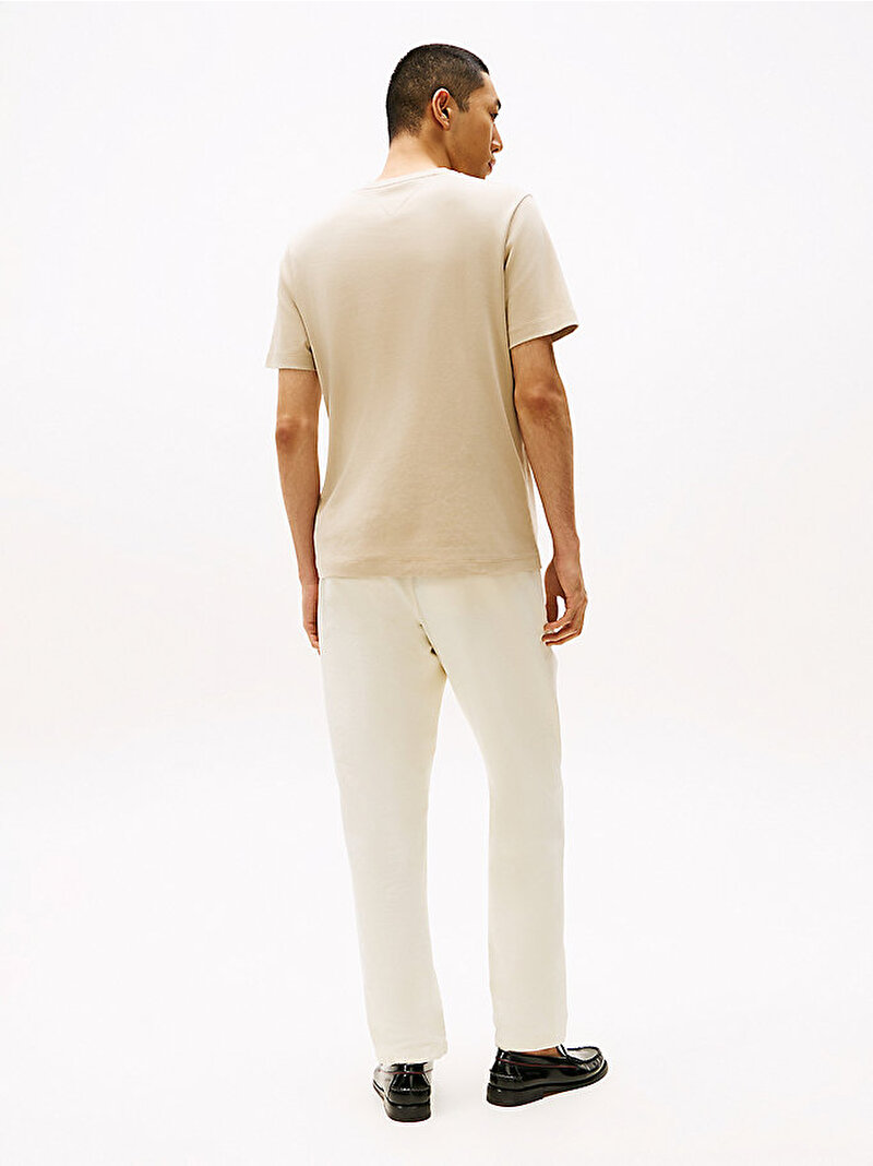 Erkek Light Interlock T-shirt Bej MW0MW37508RBT