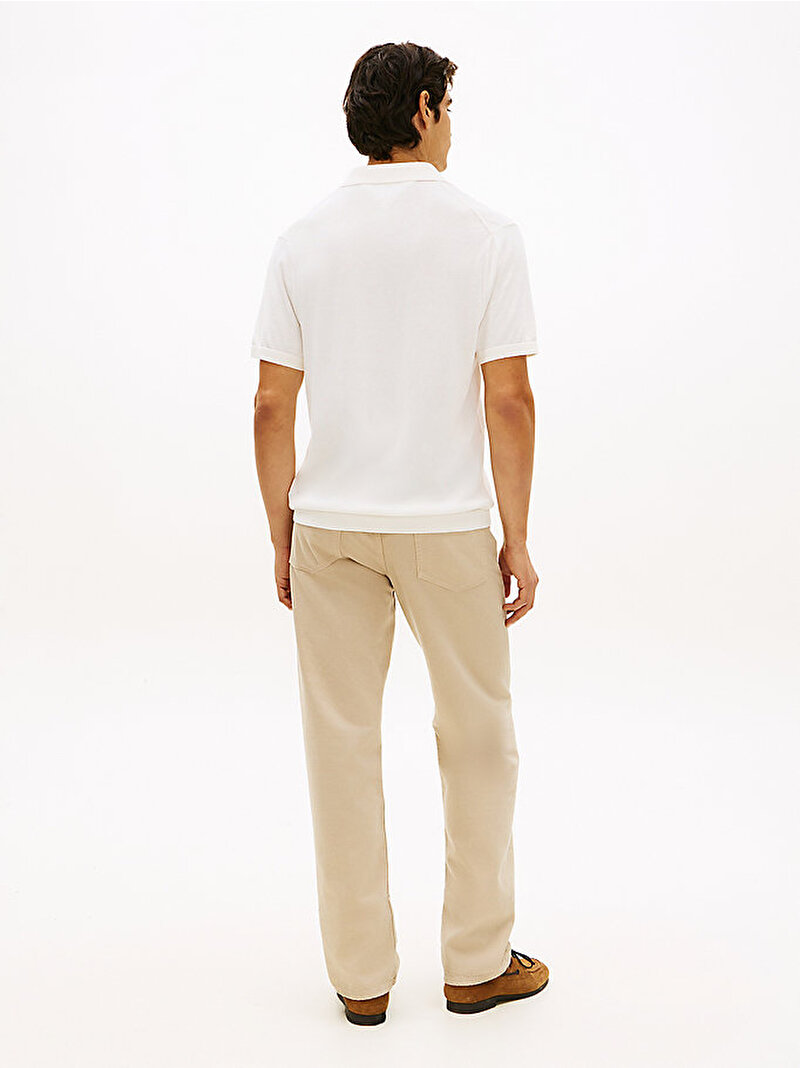 Erkek DC Cotton Liyosel Polo T-shirt Bej MW0MW38747YBI