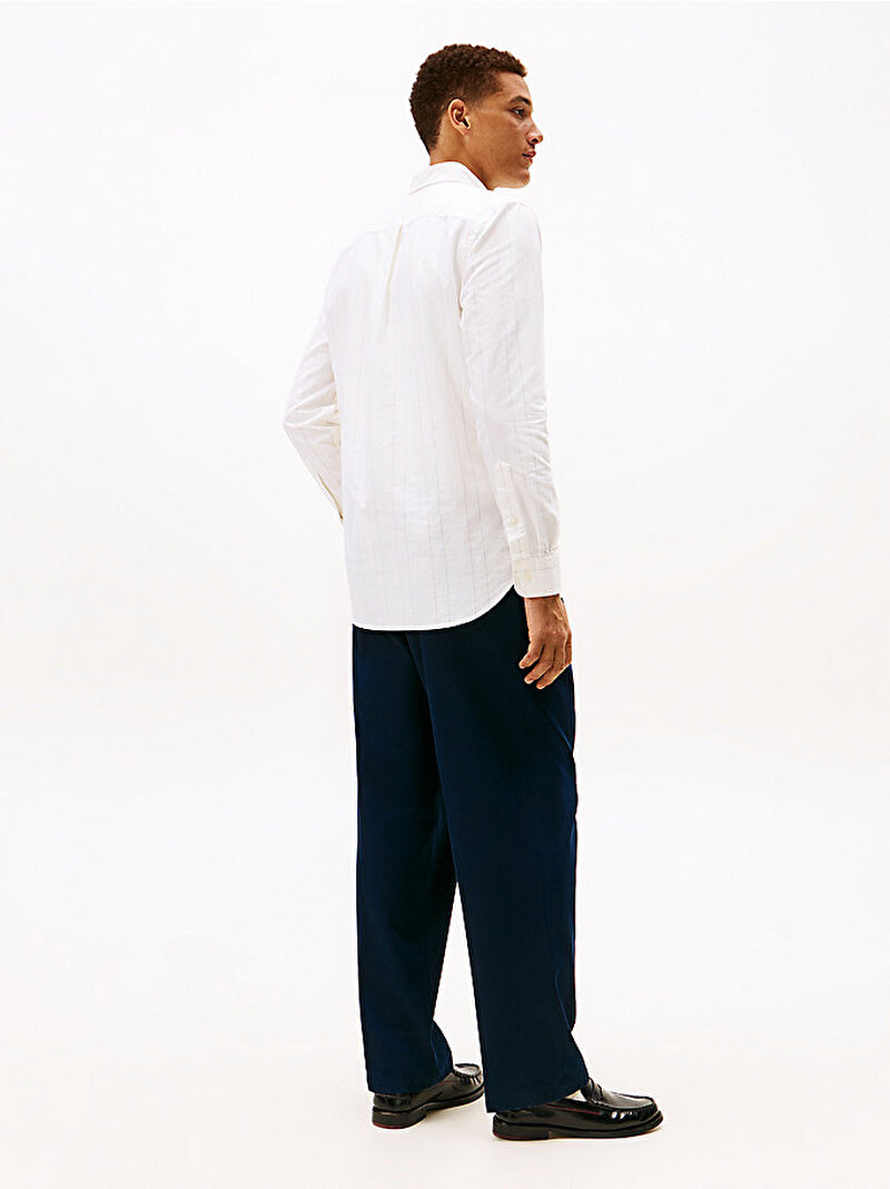 Erkek Heritage Oxford Gömlek Beyaz MW0MW41694YA8