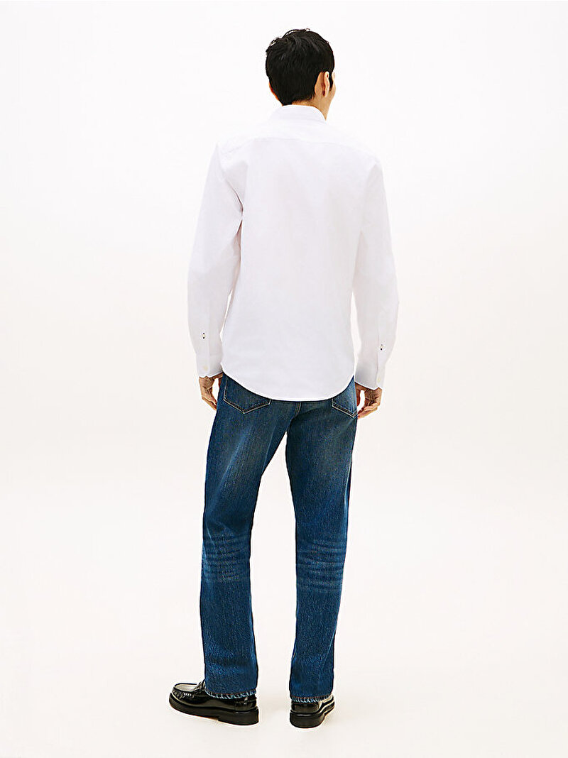 Erkek Performance Poplin Gömlek Beyaz MW0MW41769YBR