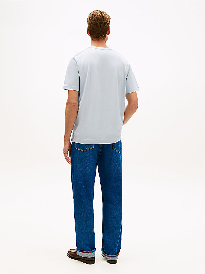 Erkek DC Essential T-shirt Mavi MW0MW41860C1O