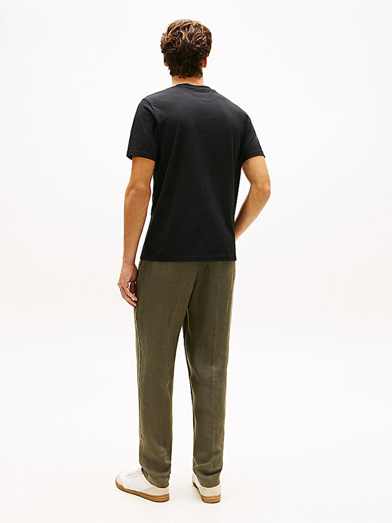 Erkek Heritage Label T-shirt Siyah MW0MW42392BDS