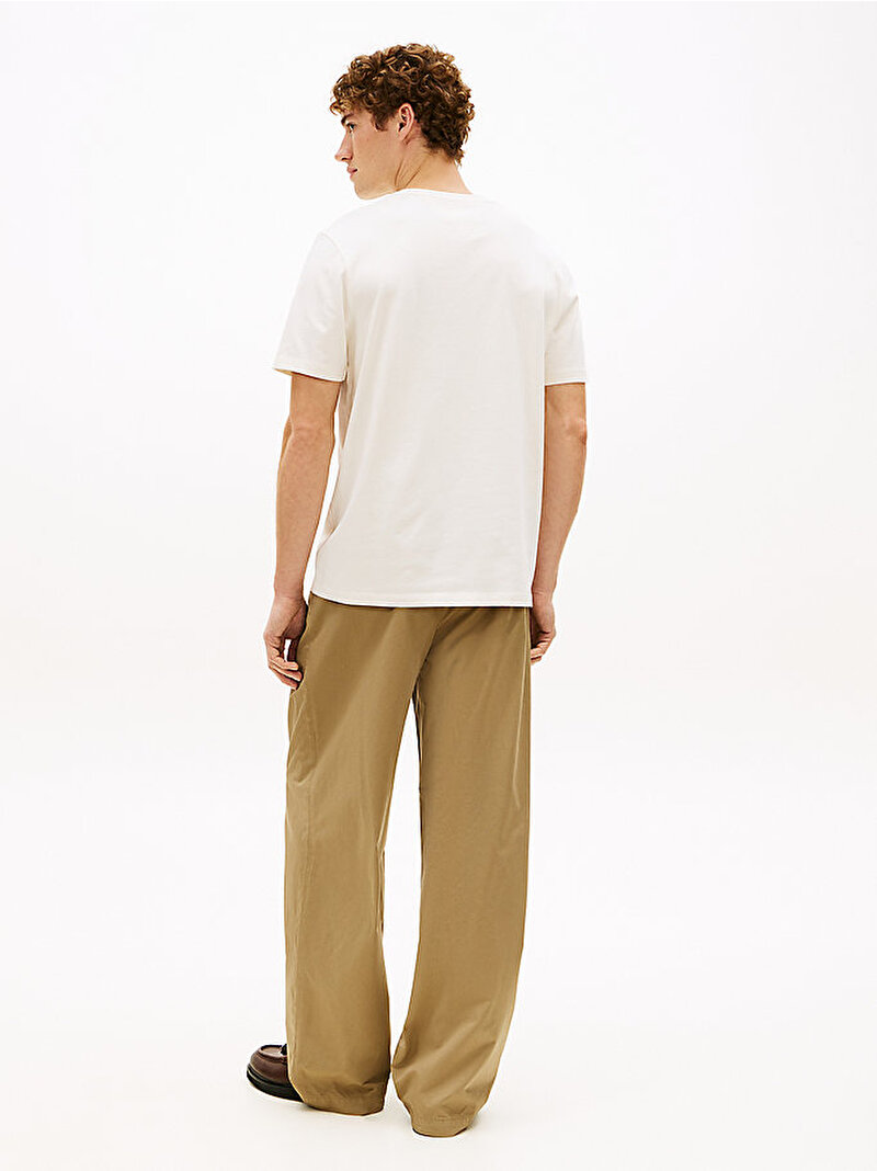 Erkek Heritage Label T-shirt Beyaz MW0MW42392Z00