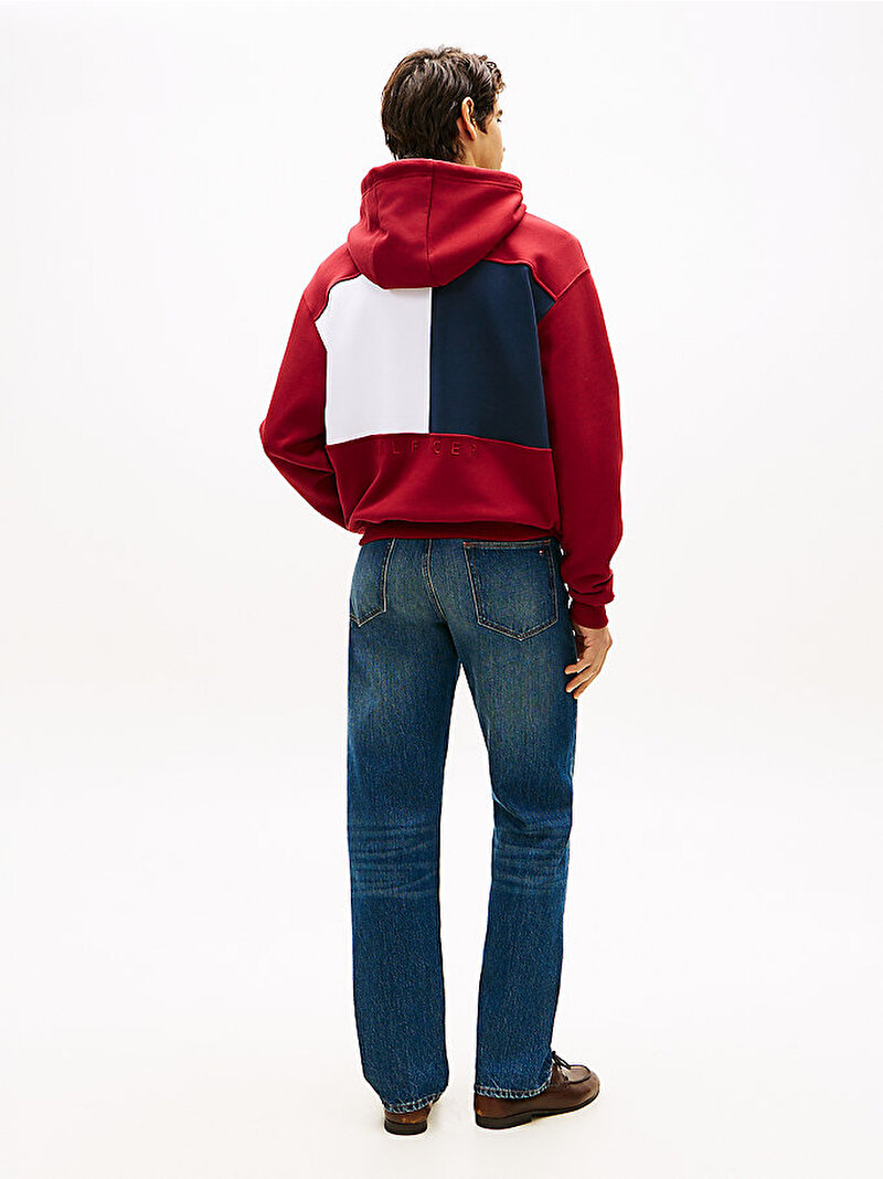 Erkek Flag Hoodie Kırmızı MW0MW42481XIT