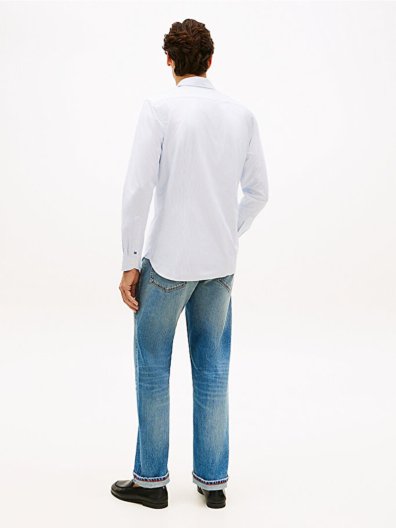 Erkek DC Comfort Jersey Gömlek Mavi MW0MW42668CBR