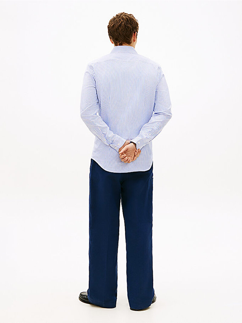 Erkek DC Royal Oxford Gömlek Mavi MW0MW42702CBR