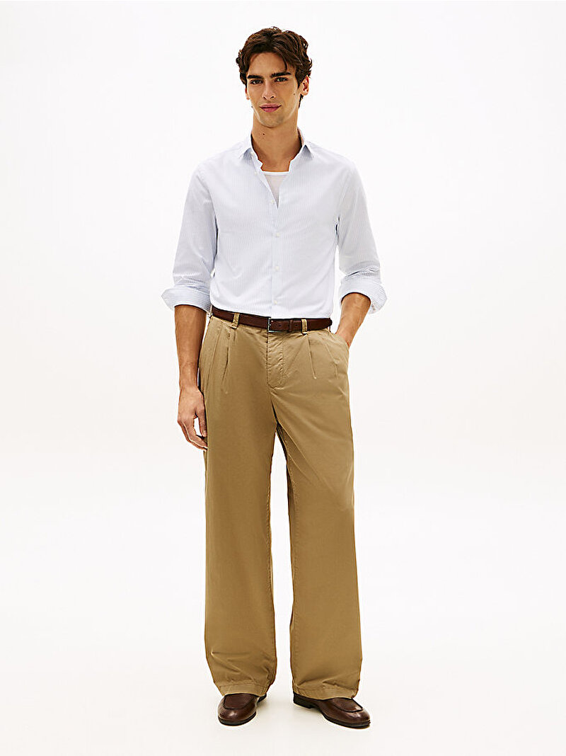 Erkek DC Flex Collar Gömlek Mavi MW0MW42718C1O