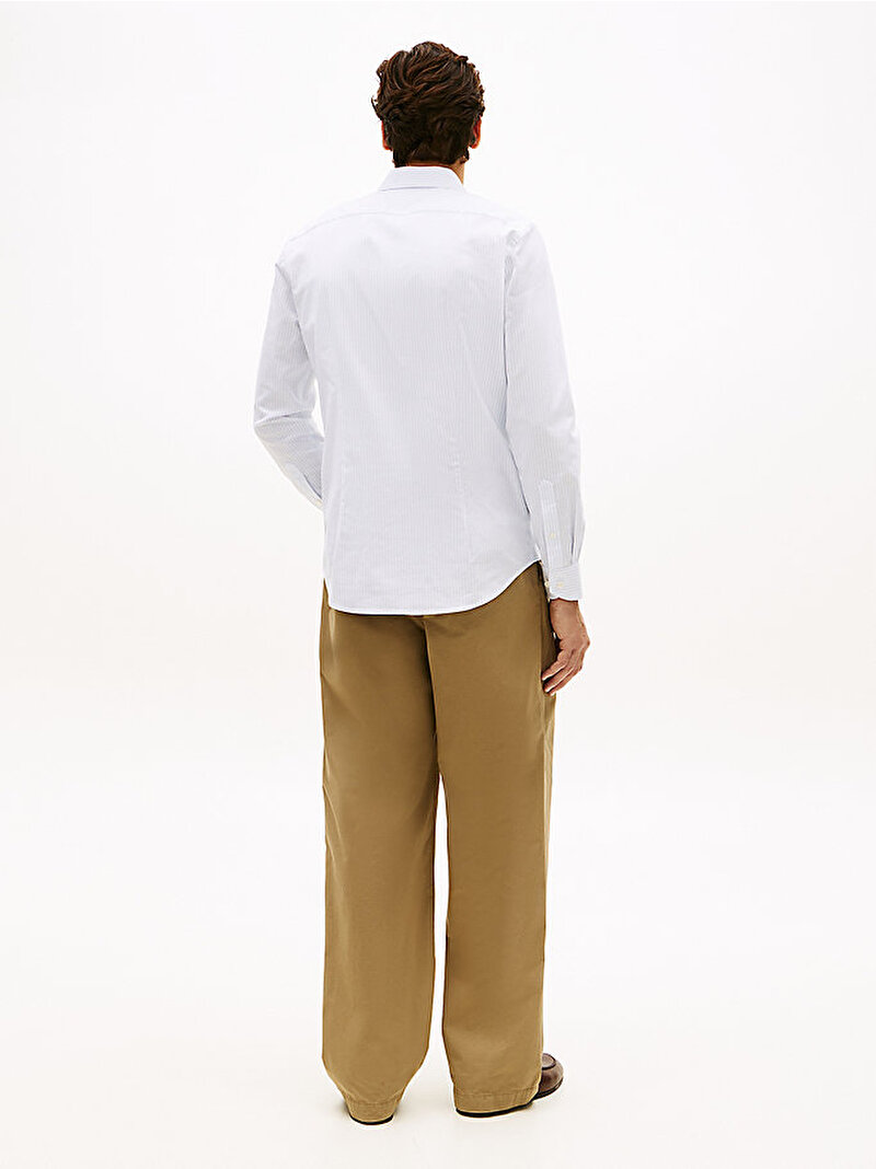 Erkek DC Flex Collar Gömlek Mavi MW0MW42718C1O