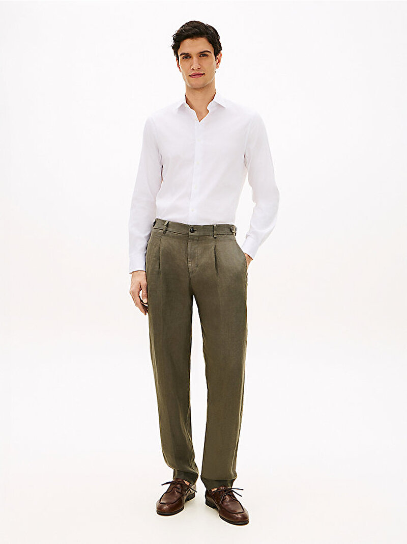 Erkek NY Flex Collar Solid Gömlek Beyaz MW0MW42779YCF