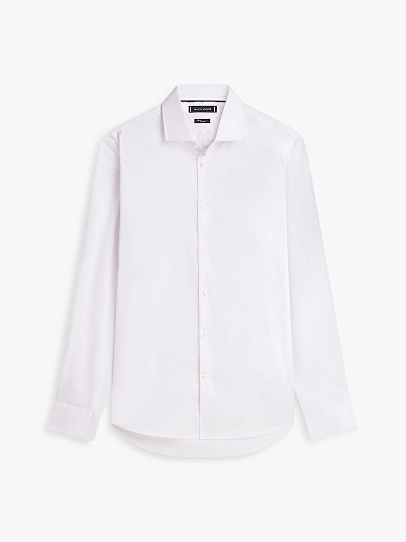 Erkek NY Flex Collar Solid Gömlek Beyaz MW0MW42779YCF